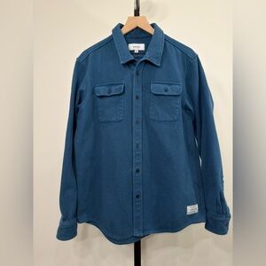 ANIAN Recycled Cotton Shirt Jacket Men’s XL Blue